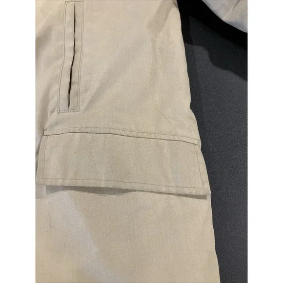 VTG Woolrich Brown Khaki Faux Fur Lined Button Down Winter Coat Mens Sz 40 Parka - Picture 5 of 15